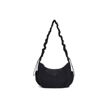 MLB New York Yankees Polyamide Zip Closure Solid Color Shoulder Bag Crossbody Bag Regular Unisex Black