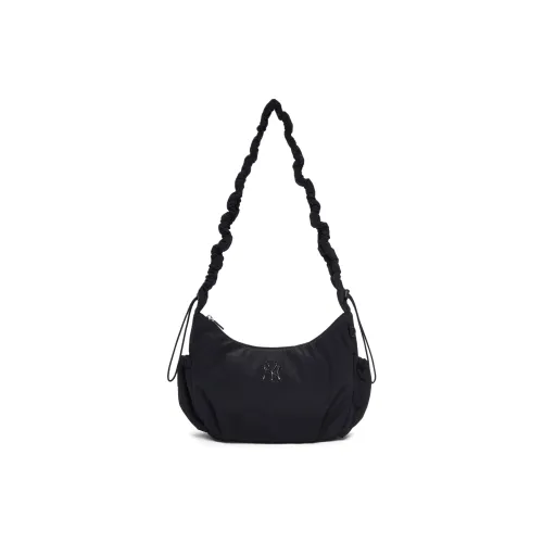 MLB New York Yankees Polyamide Zip Closure Solid Color Shoulder Bag Crossbody Bag Regular Unisex Black