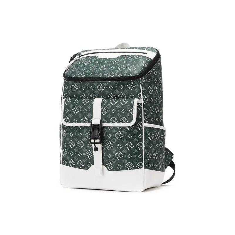 RED DRAGONFLY PVC Polyvinyl Chloride Backpack Unisex Green-1