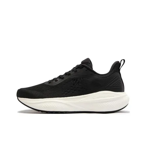 361° Starpath Cushioning Abrasion Resistant Lightweight Low Top Sprint Running Shoes Men's Black White