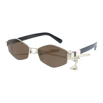 MARC JACOBS Metal Irregular Shape Sunglasses Women's Gold