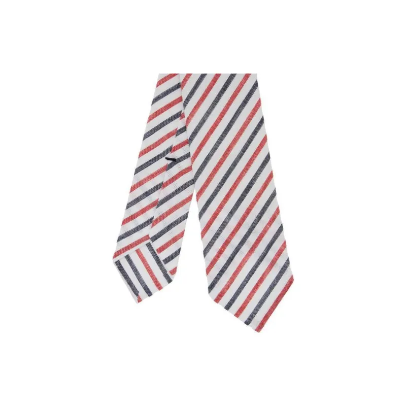 THOM BROWNE All Over Striped Pointed Tip Tie-1