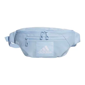 Adidas Polyester One Shoulder Crossbody Fanny Pack Unisex Light Blue