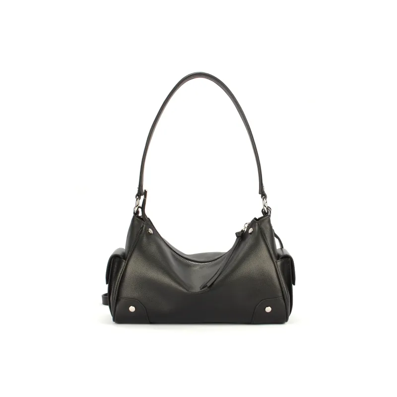 AQUASCUTUM Top Grain Cow Leather One Shoulder Handbag Women's Multicolor-8
