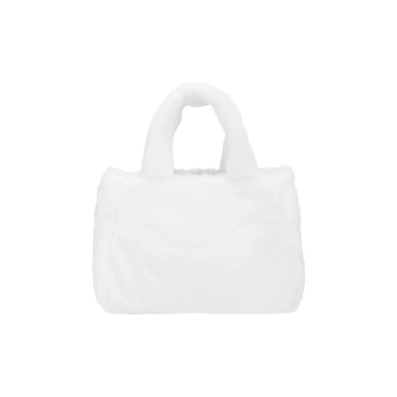 Disney Plush Tote Bag Shopping Bag Handbag Women's White-2