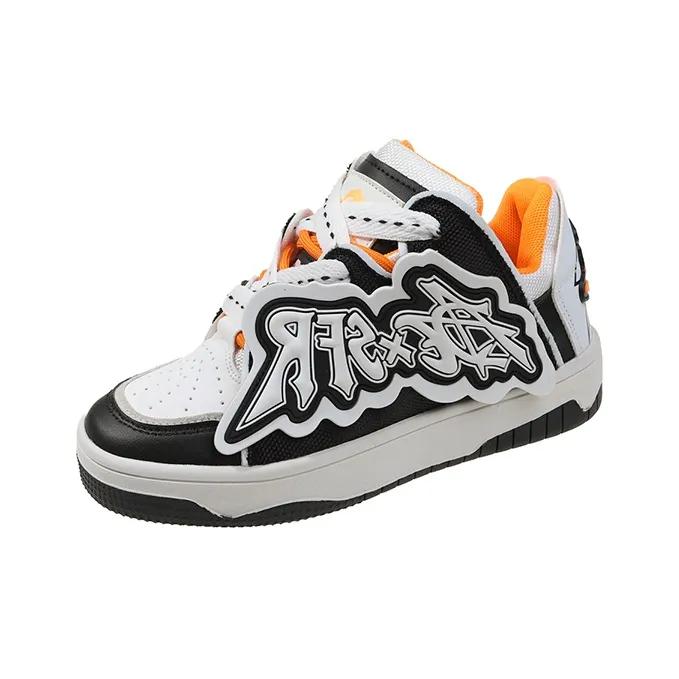 PLAY COBBLER Coverage Anti-Slip And Wear-Resistant Low-Top Skateboard Shoes Unisex-6