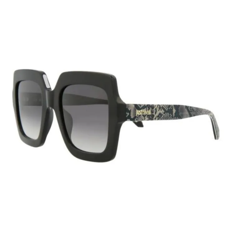 Just Cavalli Plastic Irregular Shape Sunglasses Women's Black-0