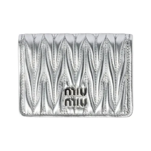 MIU MIU Matelassé Leather Card Holder Women's ensemble