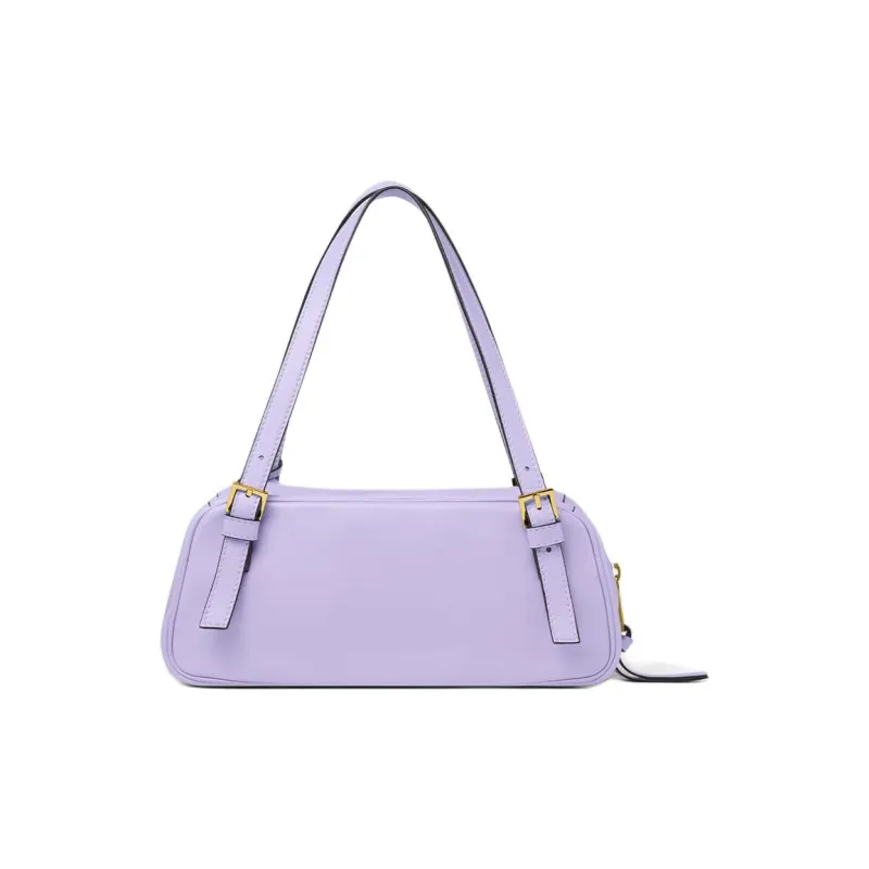 FANSIZHE Tag Lambskin Bowling Bag, Handbag, Shoulder Bag Regular Women's Light Purple-2