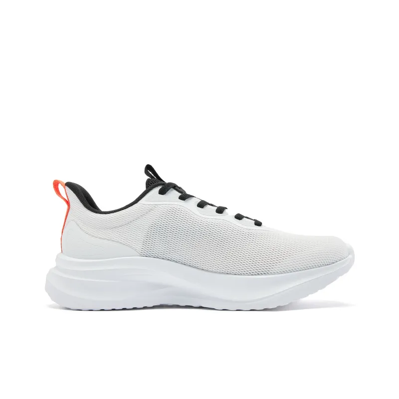 QIAODAN Cushioned Slip-Resistant Abrasion-Resistant Low-Top Casual Running Shoes Men's White Black-1