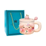 Peach Piglet-Pink+Lid+Ball Spoon[Blue Box]