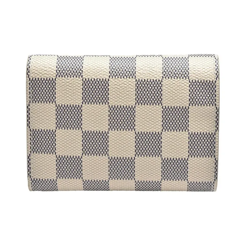LOUIS VUITTON Victorine Canvas Wallet Women's White-1