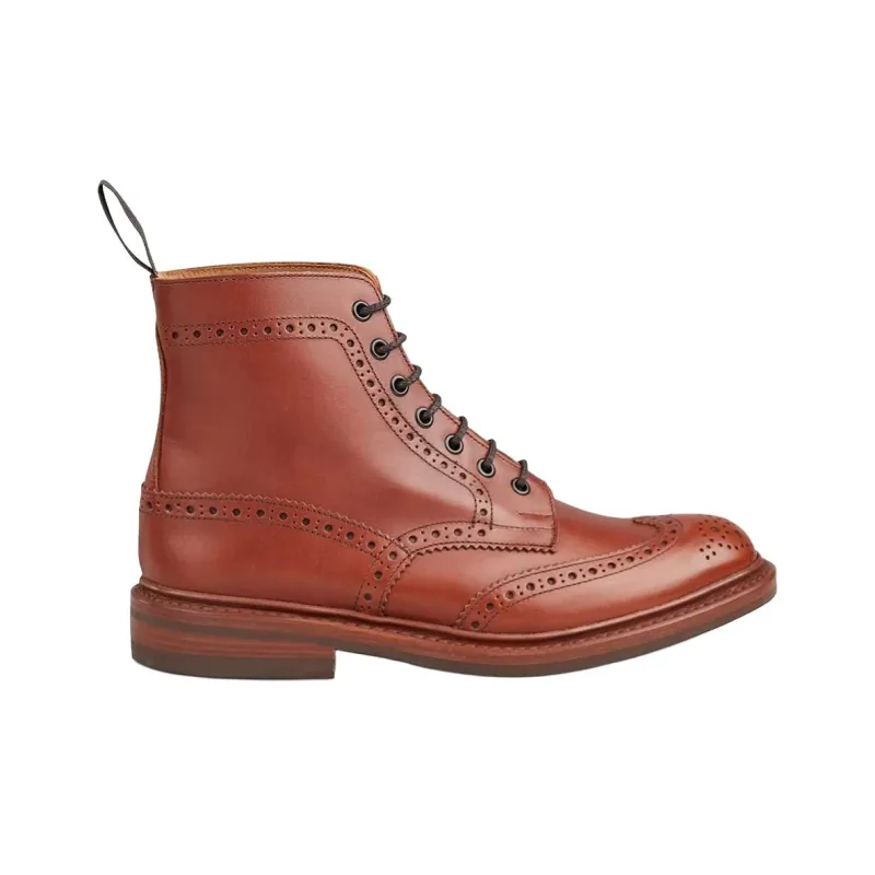 Tricker's Stow Ankle Boots Men's Brown Red-1