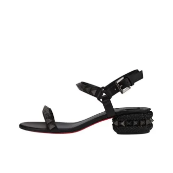 CL LUBOTING Pyrasand One Strap Sandals 3cm Women's Black
