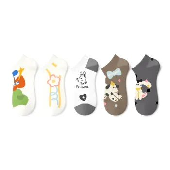 Primeet Ankle Socks Women's 5 Pack