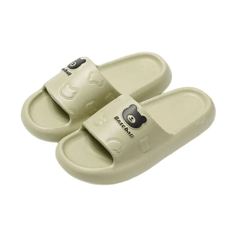 ECAC Couple Summer Indoor Home Bathroom Bathing Slip Resistant Platform Squashy And Bouncy Feeling, Slippers-4