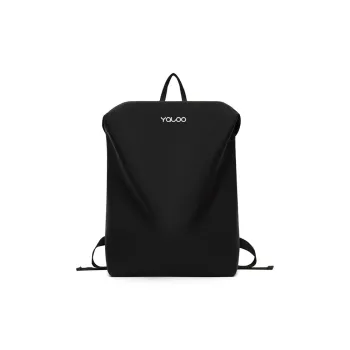 Yalu Nylon Backpack Regular Unisex Black/White/Yellow