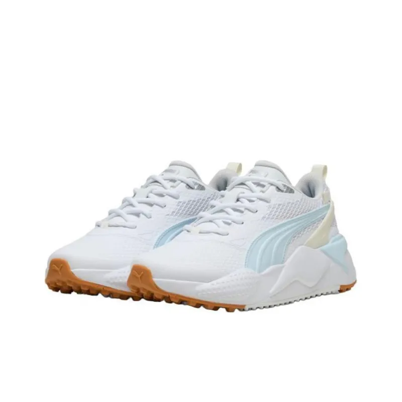 PUMA GS X Efekt Anti Slip Wear Resistant Low Top Golf Shoes Women's White-1