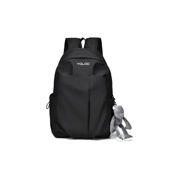 Yalu Nylon Backpack Travel Bag Laptop Bag Backpack Unisex Black/White/Red/Gray