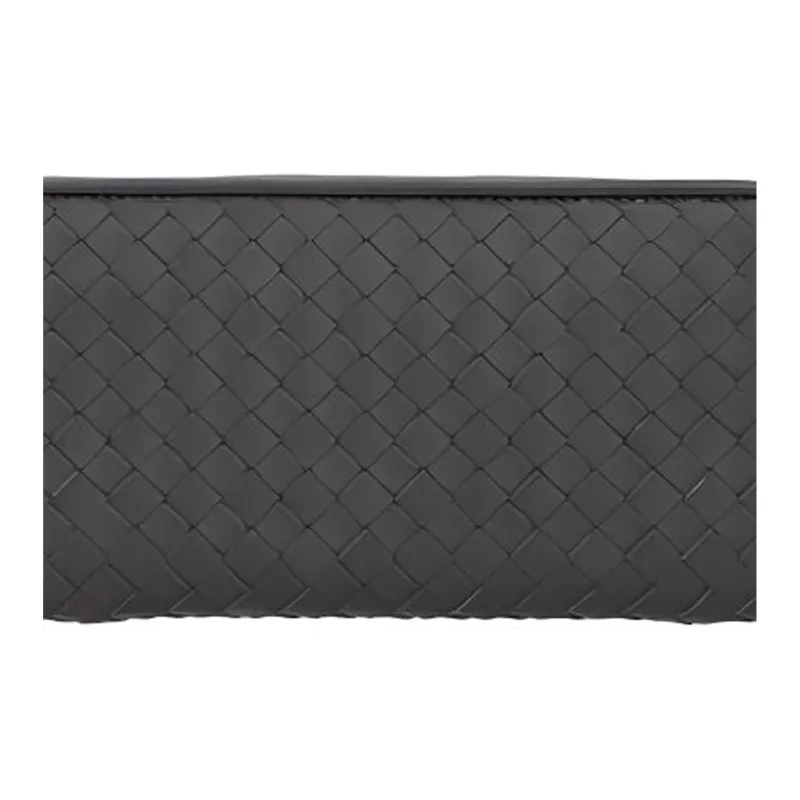 Bottega Veneta Leather Wallet Women's Gray-4