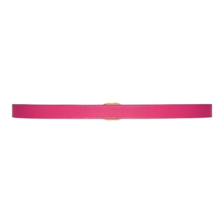 GUCCI Leather Hardware Accessories Leather Belts Unisex Light Pink Width: 2CM-3