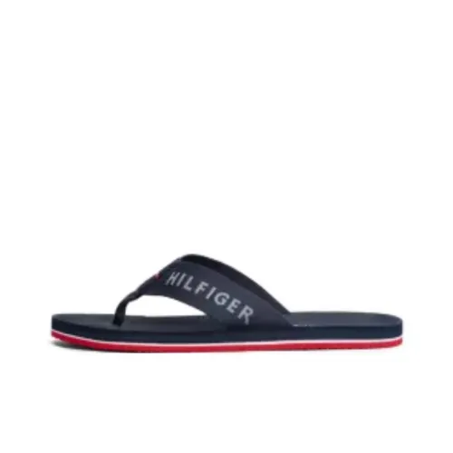 Tommy Hilfiger EVA Abrasion Resistant Slip Resistant Flip Flops Men's Blue Red