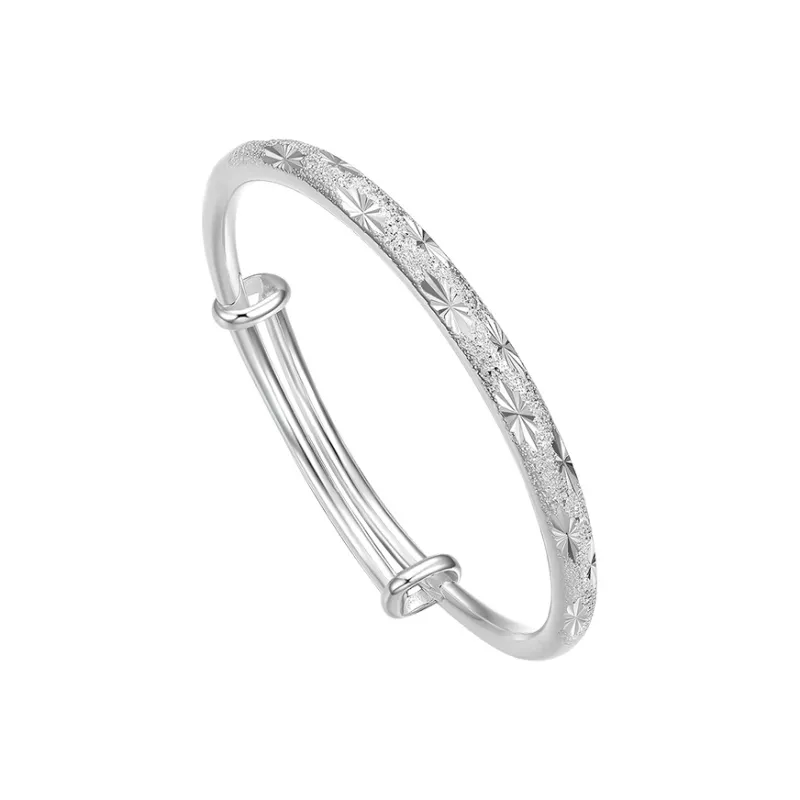 ZHOU LIU FU S999 Fine Silver Sterling Silver Bracelets Women's-2