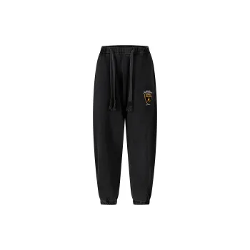 Automobili Lamborghini Knitted Sports Pants Unisex Black