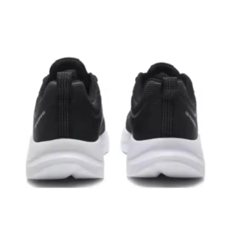 QIAODAN Slip Resistant Low Top Running Shoes Men's Black Silver-2