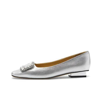 NINE WEST Casual Single Shoes Women's Silver