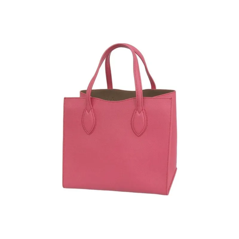 Furla Era Leather Tote Bag Shopping Bag Shoulder Bag Handbag Women's Rose Red-3