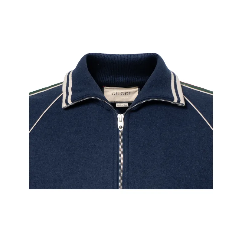 GUCCI Cashmere Zip Up Jacket-4