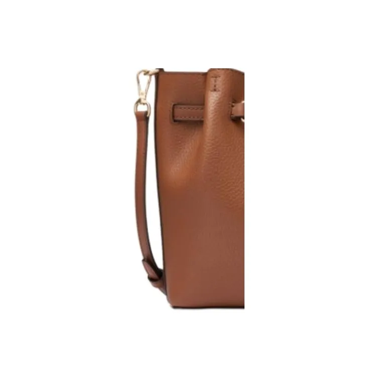 MICHAEL KORS Cow Leather Shoulder Bag, Crossbody Bag, Handbag Small Size Women's Brown-4