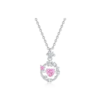 CHOW TAI KING S925 Silver Necklaces Women's