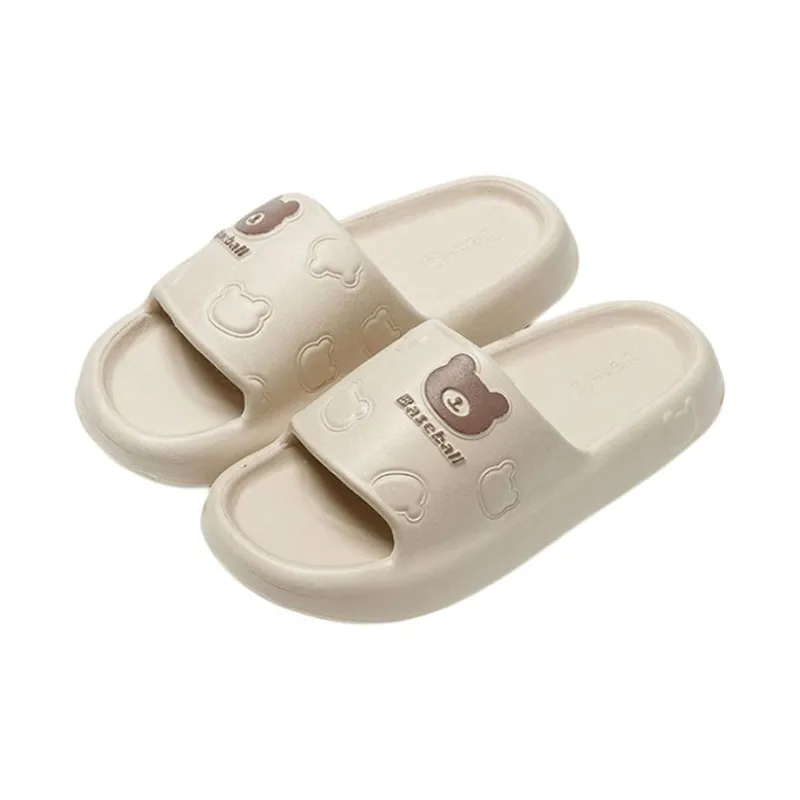 ECAC Couple Summer Indoor Home Bathroom Bathing Slip Resistant Platform Squashy And Bouncy Feeling, Slippers-6