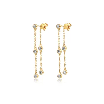 XINGLU 925 Sterling Silver Moissanite Earrings Women's