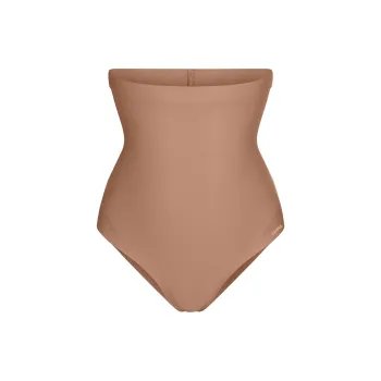 SKIMS SS25 BODY CORE SCULPT HIGH-WAISTED BRIEF Underpants Women's 1 Pack SIENNA/Ochre Stone Color