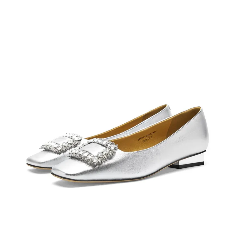 NINE WEST Casual Single Shoes Women's Silver-2