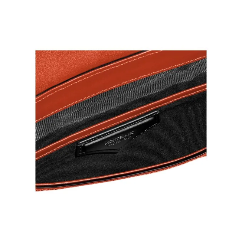 MONTBLANC Leather Envelope Bag, Shoulder Bag, Crossbody Bag Men's Bell Pepper Red-5