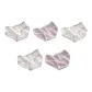 White Base Heart+White Base Plaid+White Base Purple Edge+Taro Purple+Purple Plaid (5 Pack)