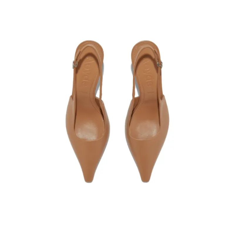 Aeyde Fernanda Spool Heel High Heels 7.5cm Women's Light Brown-2