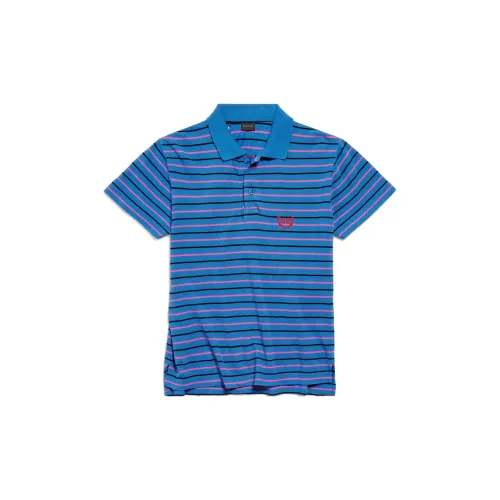 Balenciaga SS25 LAUREL CLASSIC Polo Shirt Regular Fit Unisex Blue