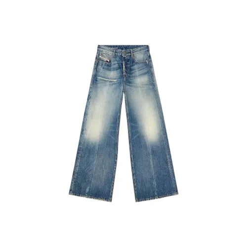 DIESEL 1996 D Sire Wide Leg Distressed Jeans