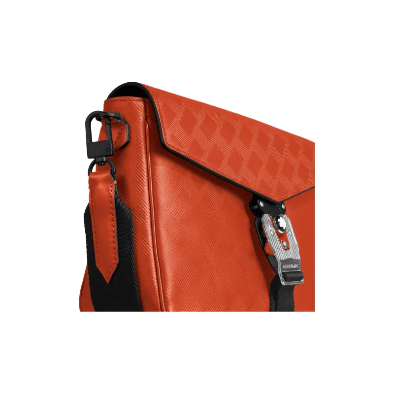 MONTBLANC Leather Envelope Bag, Shoulder Bag, Crossbody Bag Men's Bell Pepper Red-6
