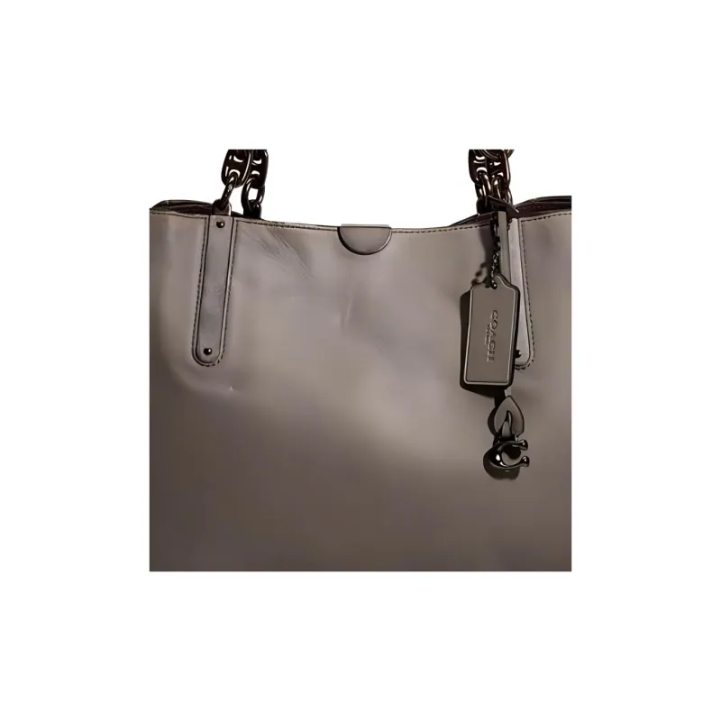 COACH Dreamer Smooth Leather Tote Bag Shopping Bag Shoulder Bag Handbag Large Size Women's Heather Gray-2