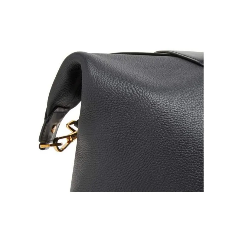 TOM FORD Buckley Grained Leather Shoulder Bag Crossbody Bag Handbag Men's Black-1