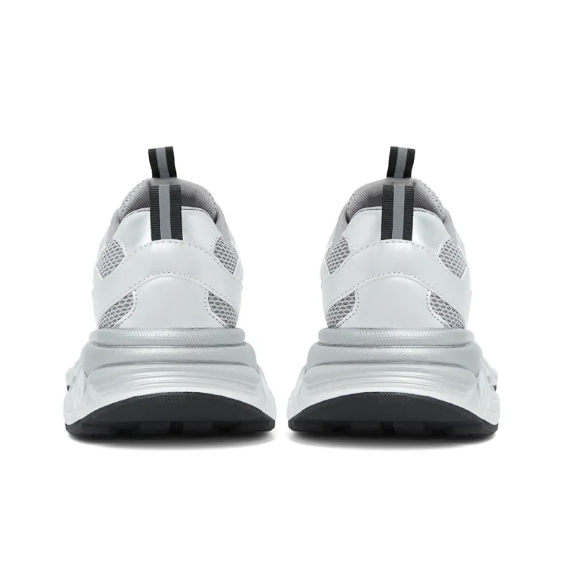 COMELY Chunky Sneakers Women's Low Top Silver/Gold-4