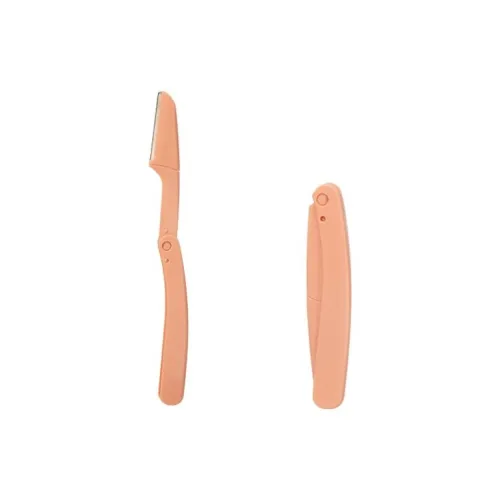 XUANCAIFENLING Imported Foldable Eyebrow Razor Safety Micro-Protective Net Anti-Scratch 2 Pcs Pack