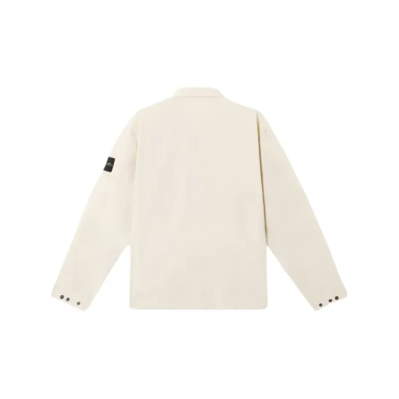 STONE ISLAND Logo Patch Long Sleeved Overshirt-1