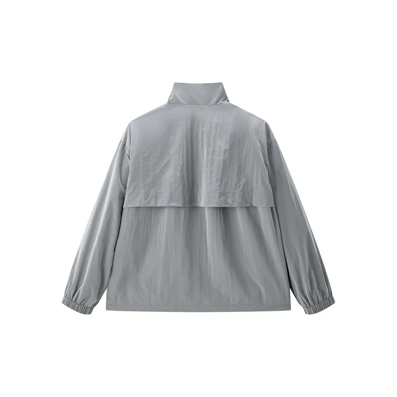 LEDIN Cropped Coat Women's Silver Candle Gray-1